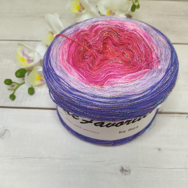 Little Favorittes by Rea - 50% bavlna/ 50% akryl- Pink Lady - 1250m/3nitka VÝPRODEJ - Image 2