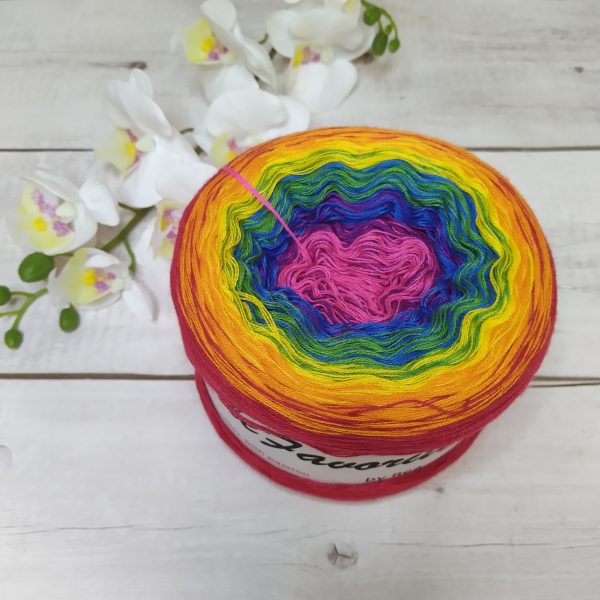 Little Favorittes by Rea- 50% bavlna/ 50% akryl - Special Rainbow- 1250m/3nitka