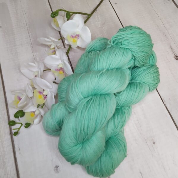 BIOSock Organic - 75% merino organic 25% nylon biodegradable – 1 přadeno 100g L016- Máta - Image 2