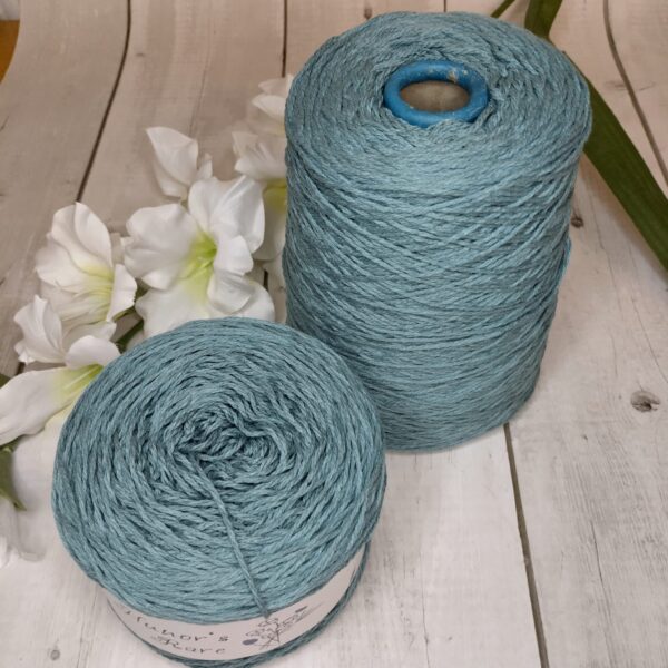 SAFI - 53% hedvábí, 47% bavlna - Aqua Haze - 200g - Image 2