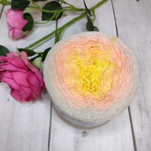 Duhové klubíčko Polo- 50% recyklovaná bavlna, 50% polyester- 200g-D014