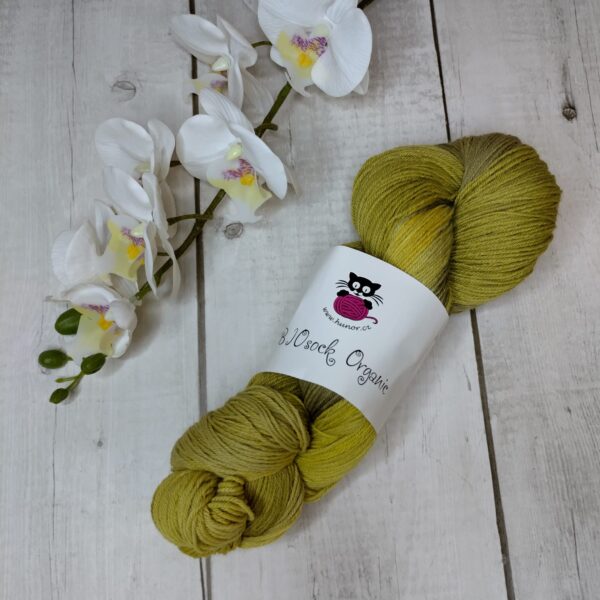 BIOSock Organic - 75% merino organic 25% nylon biodegradable – 1 přadeno 100g- TM02 - barveno přírodou