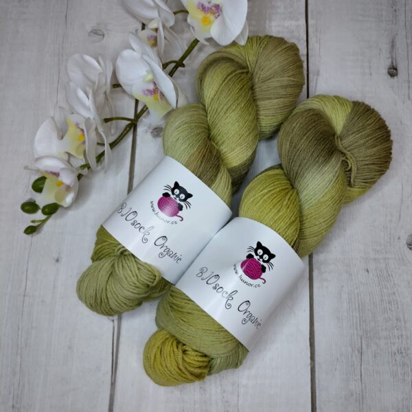 BIOSock Organic - 75% merino organic 25% nylon biodegradable – 1 přadeno 100g- TM03 - barveno přírodou - Image 2