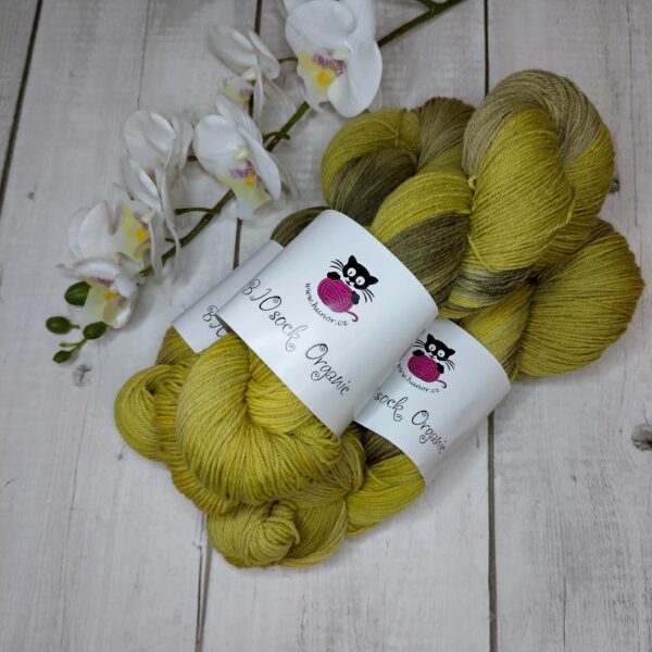 BIOSock Organic - 75% merino organic 25% nylon biodegradable – 1 přadeno 100g- TM02 - barveno přírodou - Image 3