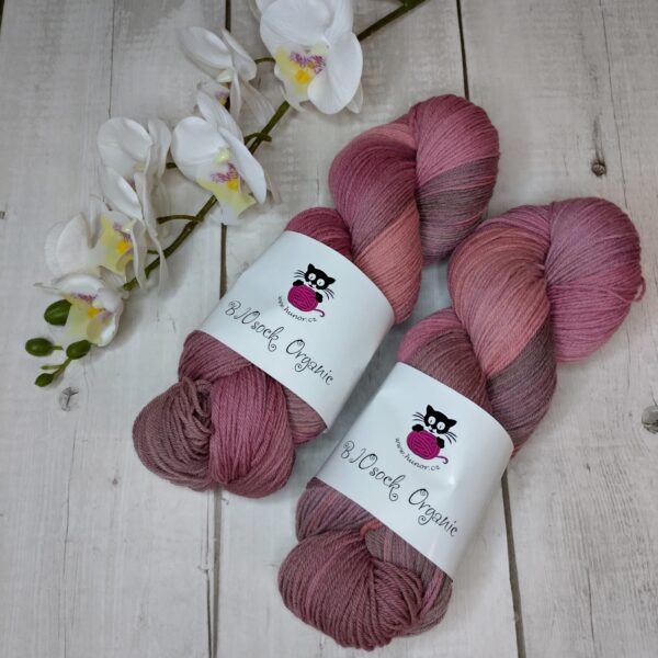 BIOSock Organic - 75% merino organic 25% nylon biodegradable – 1 přadeno 100g- TM07 - barveno přírodou - Image 2