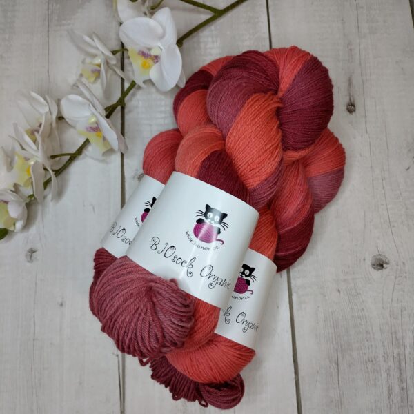 BIOSock Organic - 75% merino organic 25% nylon biodegradable – 1 přadeno 100g- TM06 - barveno přírodou - Image 3
