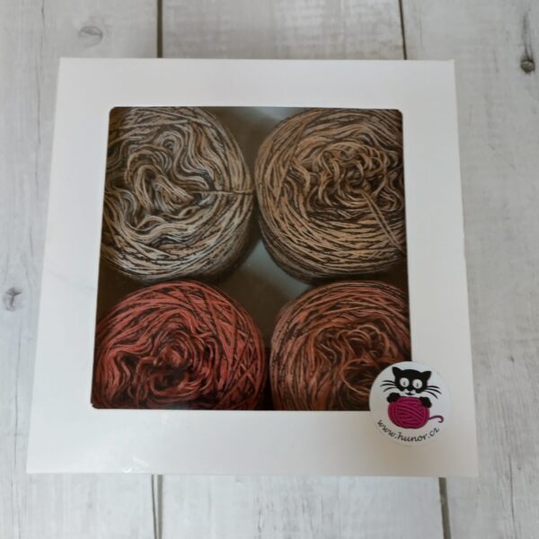 SET Bouclé – 33% hedvábí Schappe, 67% vlna merino – HB408